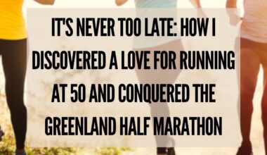 It's Never Too Late: How I Discovered a Love for Running at 50 and conquered the Greenland Half Marathon cover